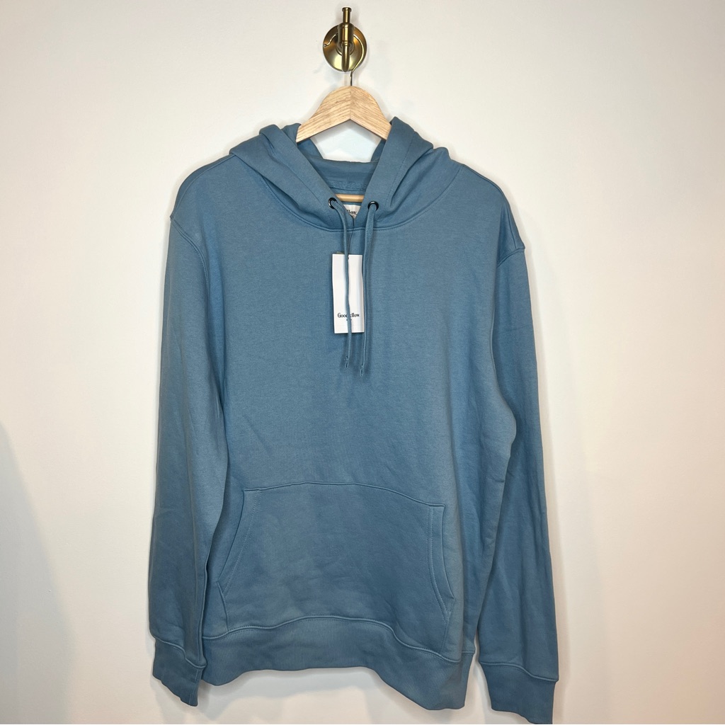 Goodfellow Ultra Soft Fleece Blue Pullover Hoodie